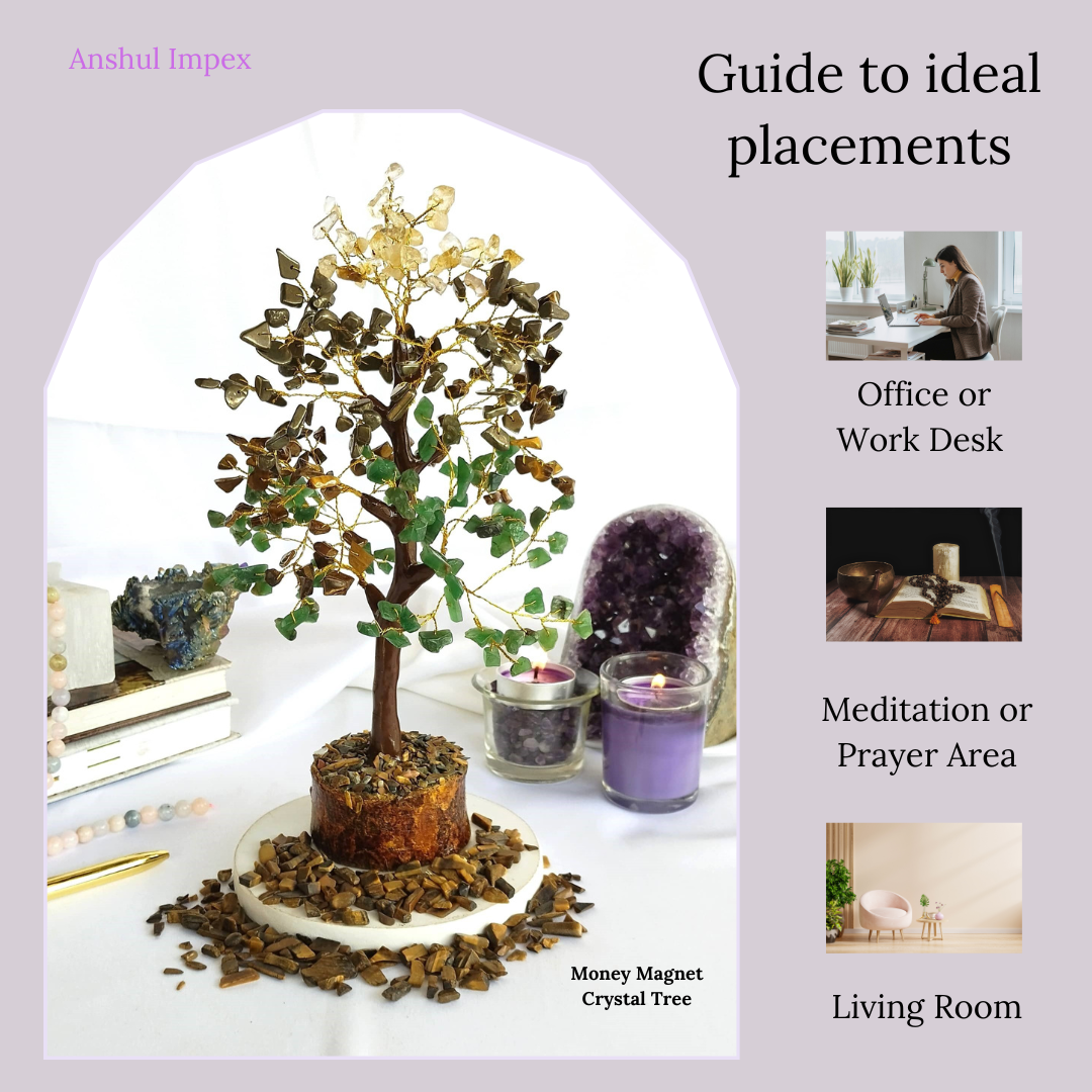 Soothing Crystals - Wholesale Spiritual Stone/Crystal - 300 Chips Gemstone Tree | Money Magnet |Crystal Tree Of Life1