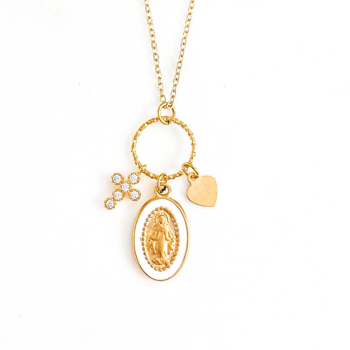 LITCHI - Wholesale Pendant/Charm Necklace - Marie Blanc cluster necklace