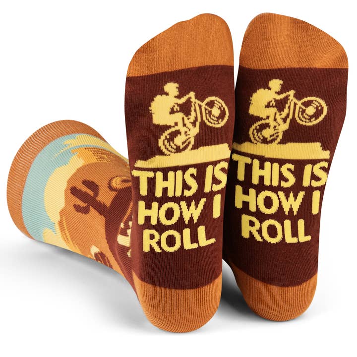 Lavley - Wholesale Socks - Unisex - This Is How I Roll Mountain Biking Socks