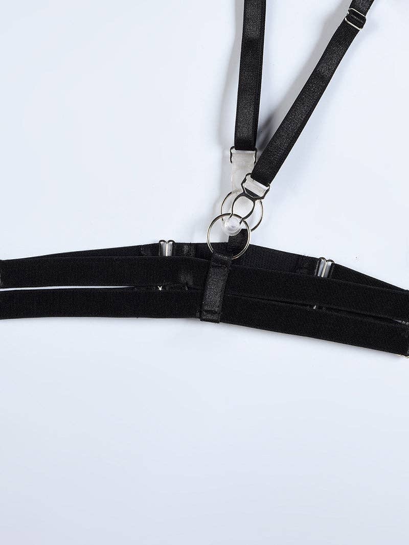 Tourtiwi - Wholesale Lingerie Bodysuit - Women's - Sexy Mesh Halter Lingerie Bodysuit11