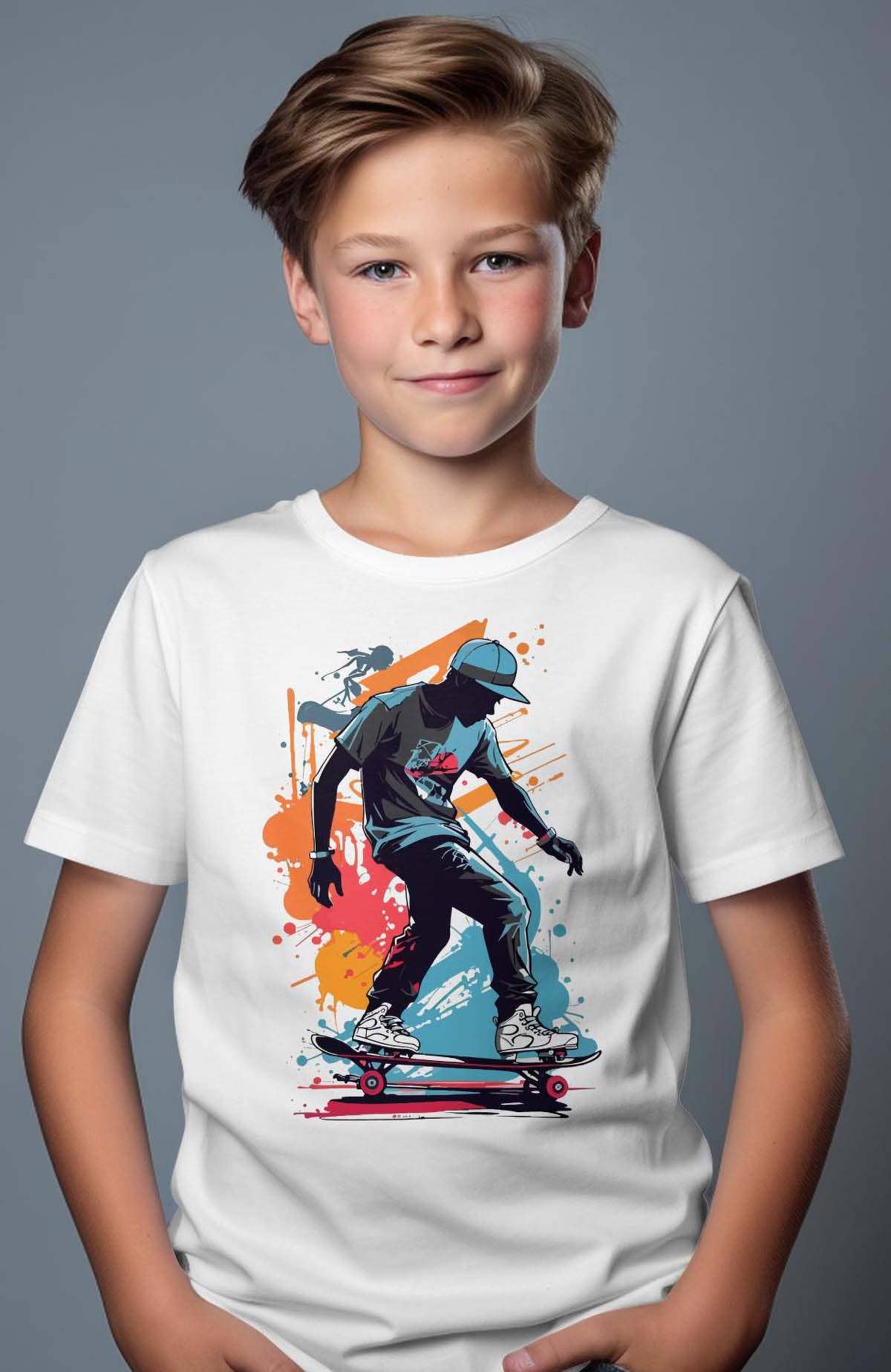 IALD - Wholesale T-Shirt - Kids - Boy's Round Neck T-Shirt | skateman1