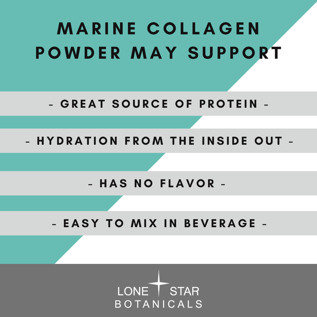 Lone Star Botanicals – wholesale Protein-/superfoodpulver – Marint kollagenpulver -- 3,52 oz3