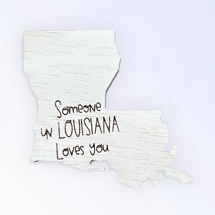 Geaux Magnolia - Wholesale Magnet - Louisiana Magnet Someone Loves You State Magnet
