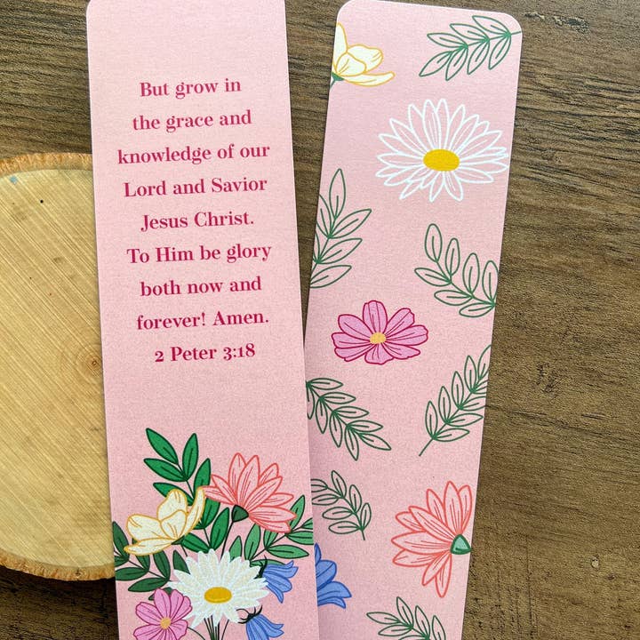 Nadia Design Co - Wholesale Bookmark - 2 Peter 2:18 Floral Bookmarks4