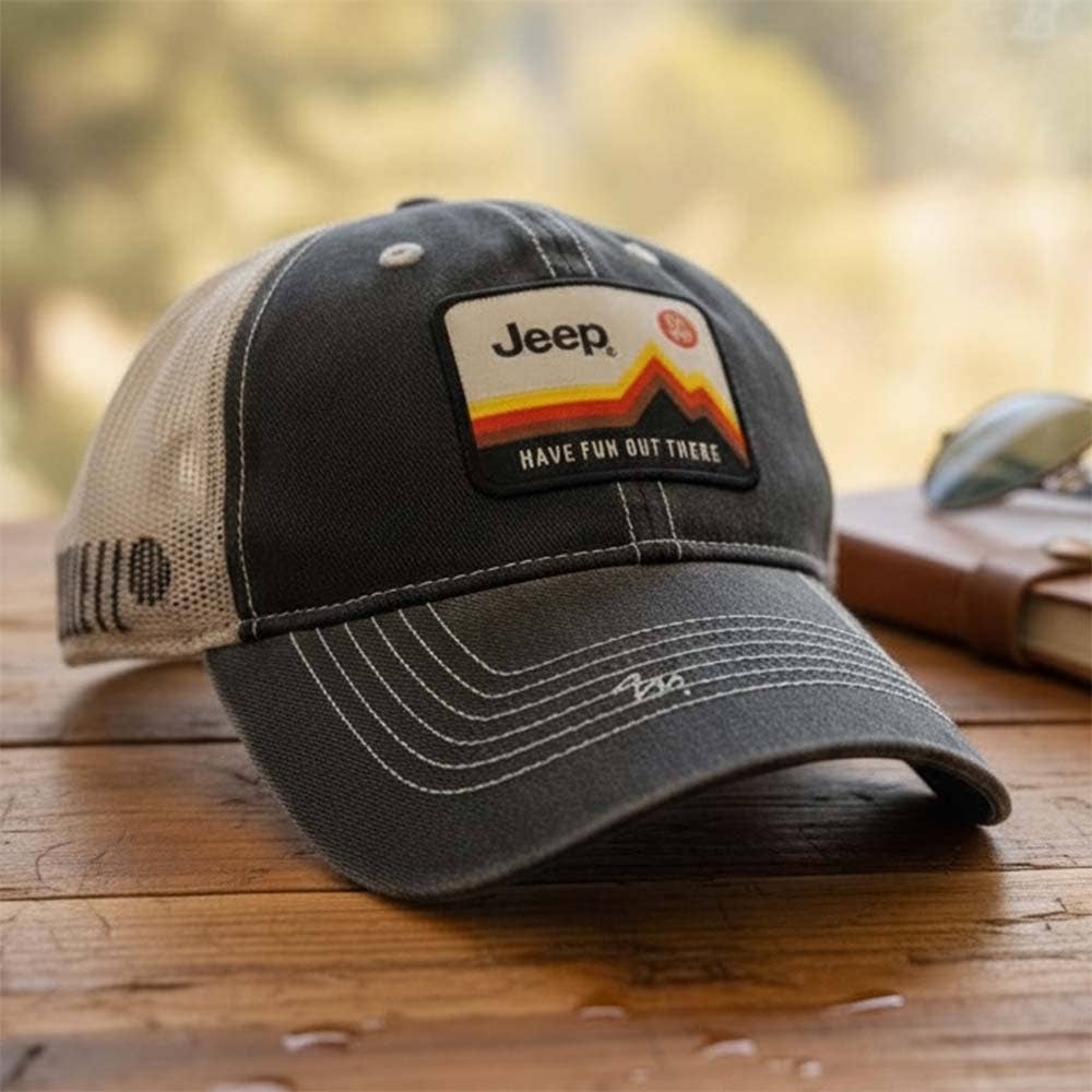 Detroit Shirt Co. - Wholesale Trucker Hat - Men's - Hat - Jeep Have Fun Out There Patch Garment Washed Trucker10
