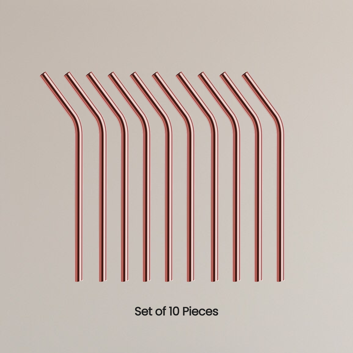 SAMA Homes - Wholesale Rietjes - 00% Pure Koperen Drinkrietjes Set – Herbruikbare Rechte & Gebogen Mix met Reinigingsborstels1