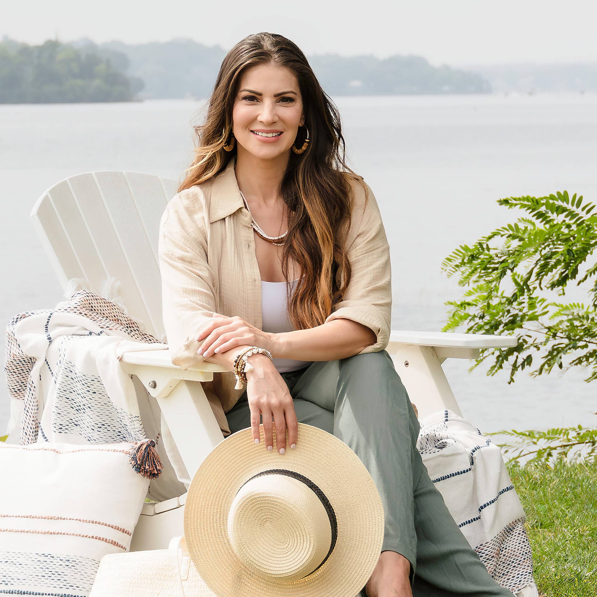 Elsie & Zoey - Wholesale Button Down Shirt - Women's - Button Up Top Aaliyah Gauze Long Sleeve15