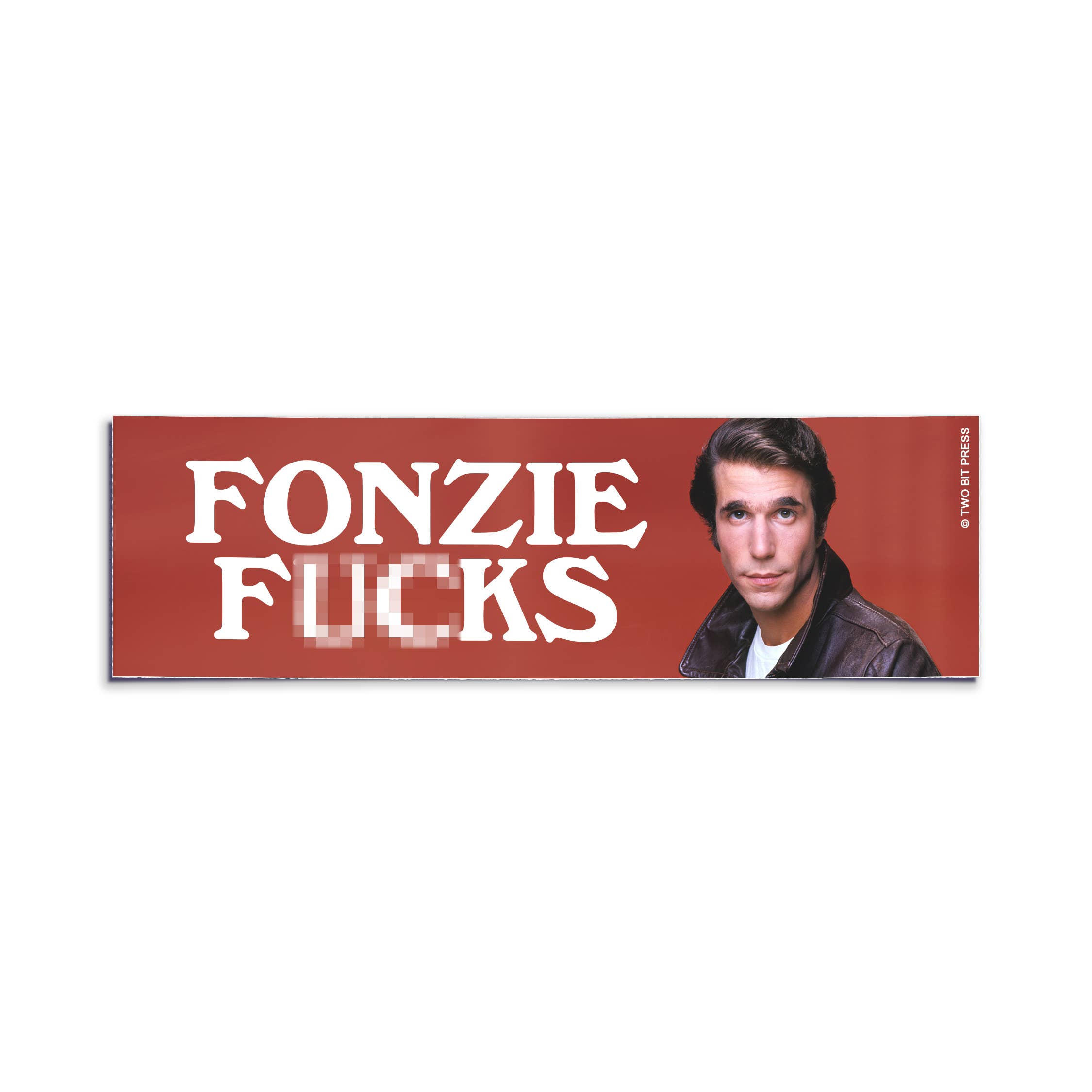 Two Bit Press - Vendita all'ingrosso Adesivo - Adesivo per paraurti FONZIE F**KS - Divertente Happy Days in stile vintage