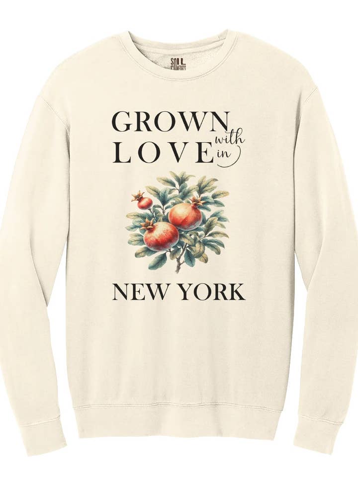 New York Granatäpple Sweatshirt för wholesale av Soil Comforts