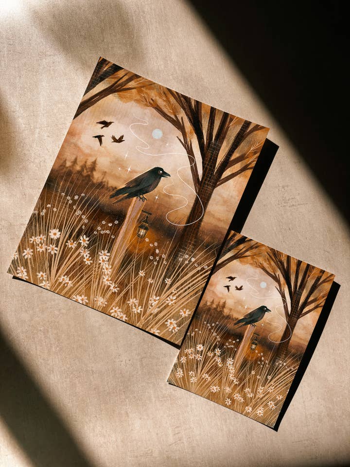 Art Print: Messenger's Call; 5x7, 8x10, 4x6 for wholesale by Lantern Print Co.