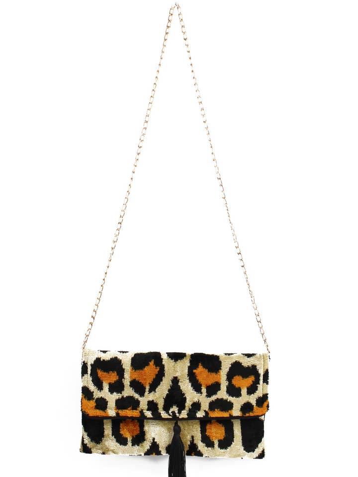 LEOPARD CEREN CLUTCH/CROSSBODY BAG for wholesale by My Doris
