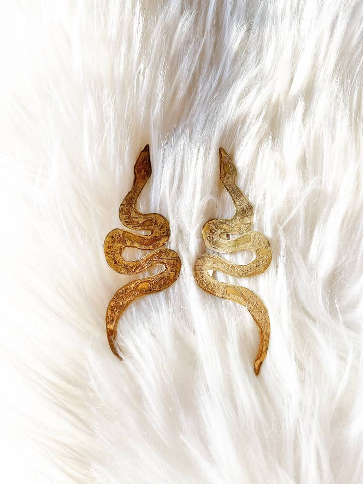 Amulets + Talismans Snake Earrings for wholesale by storm + stress
