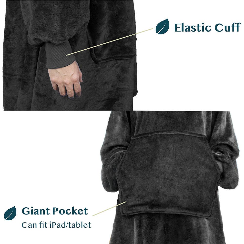 Pavilia - Wholesale Throw Blanket - Oversized Wearable Hoodie Blanket9