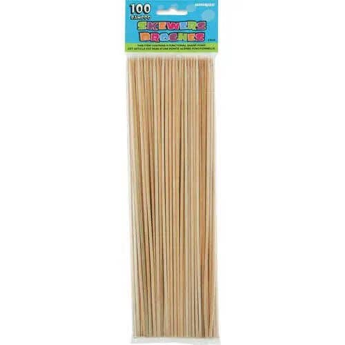 Party Expo, LLC - Wholesale Skewer - 12" Bamboo Skewers (100ct) - Ultimate Grilling Accessory0