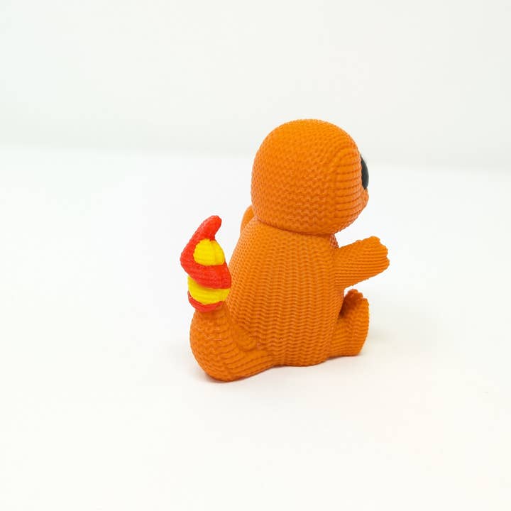 Giant Turtle Creations - Wholesale Decorative Figurine - Charmander Knit Style Figurine2