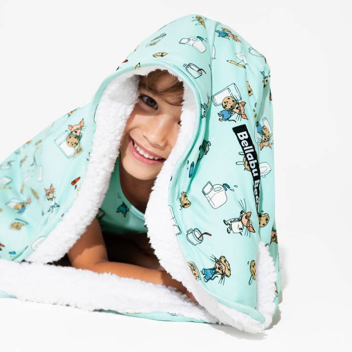 Bellabu Bear - Wholesale Bedding Blanket - Kids & Baby - If You Give a Mouse a Cookie Christmas Bamboo Blanket