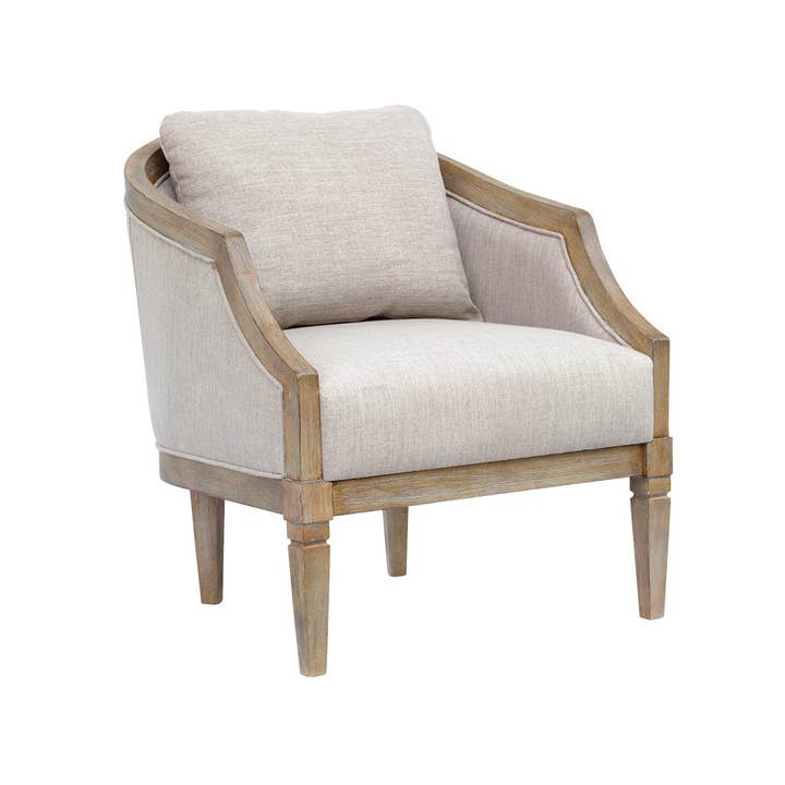 Olliix - Wholesale Chair - Traditional Style Curved Back Accent Chair, Natural *