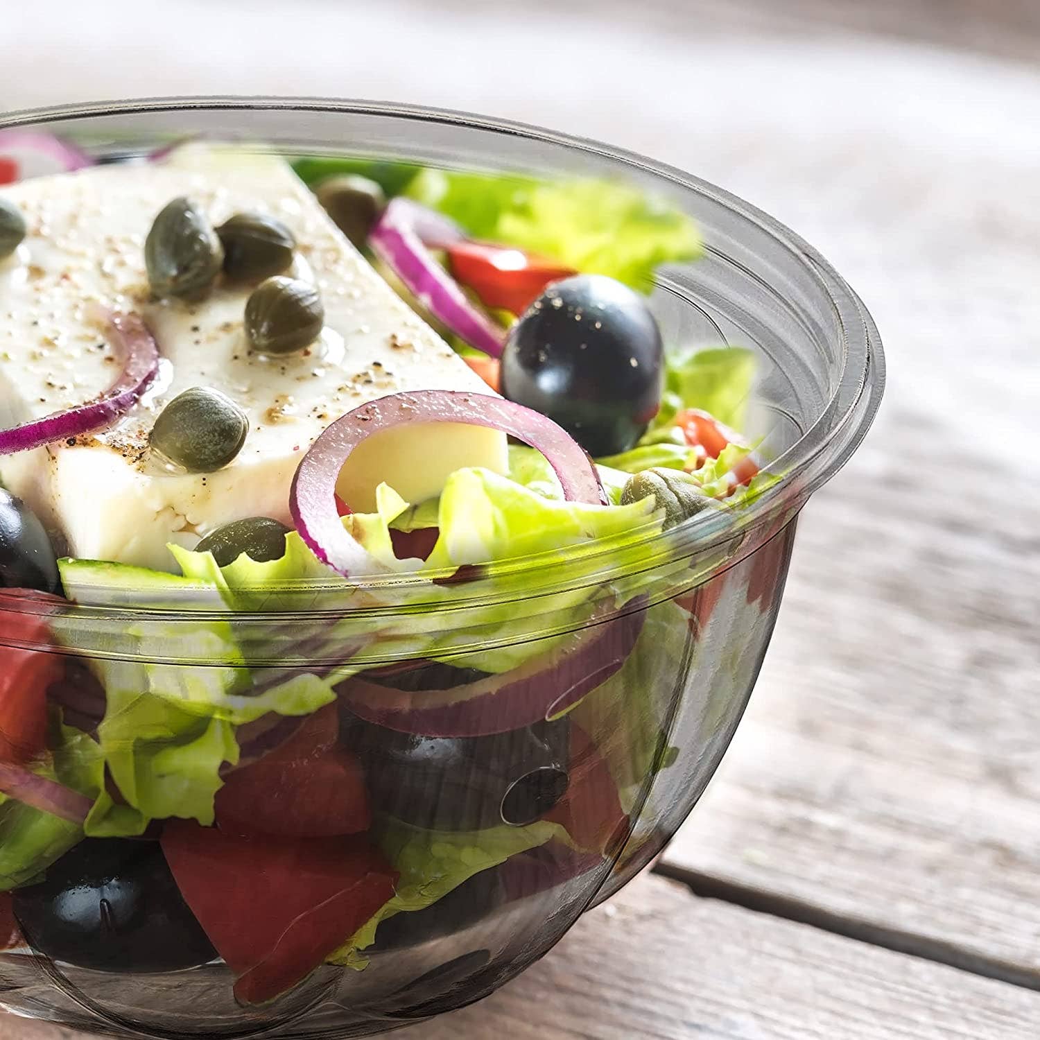 MT Products - Wholesale Food Storage Container - MT Products Clear Plastic Salad Container 32 oz7