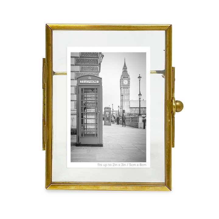 Isaac Jacobs International – wholesale Picture frame – Isaac Jacobs 2x3 Metal Photo Frame with Locket Bead Clasp