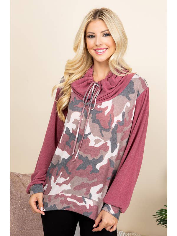 Emerald Collection – Großhandel Sweatshirt – Damen – ETK-8197 Camo Army Casual Top3