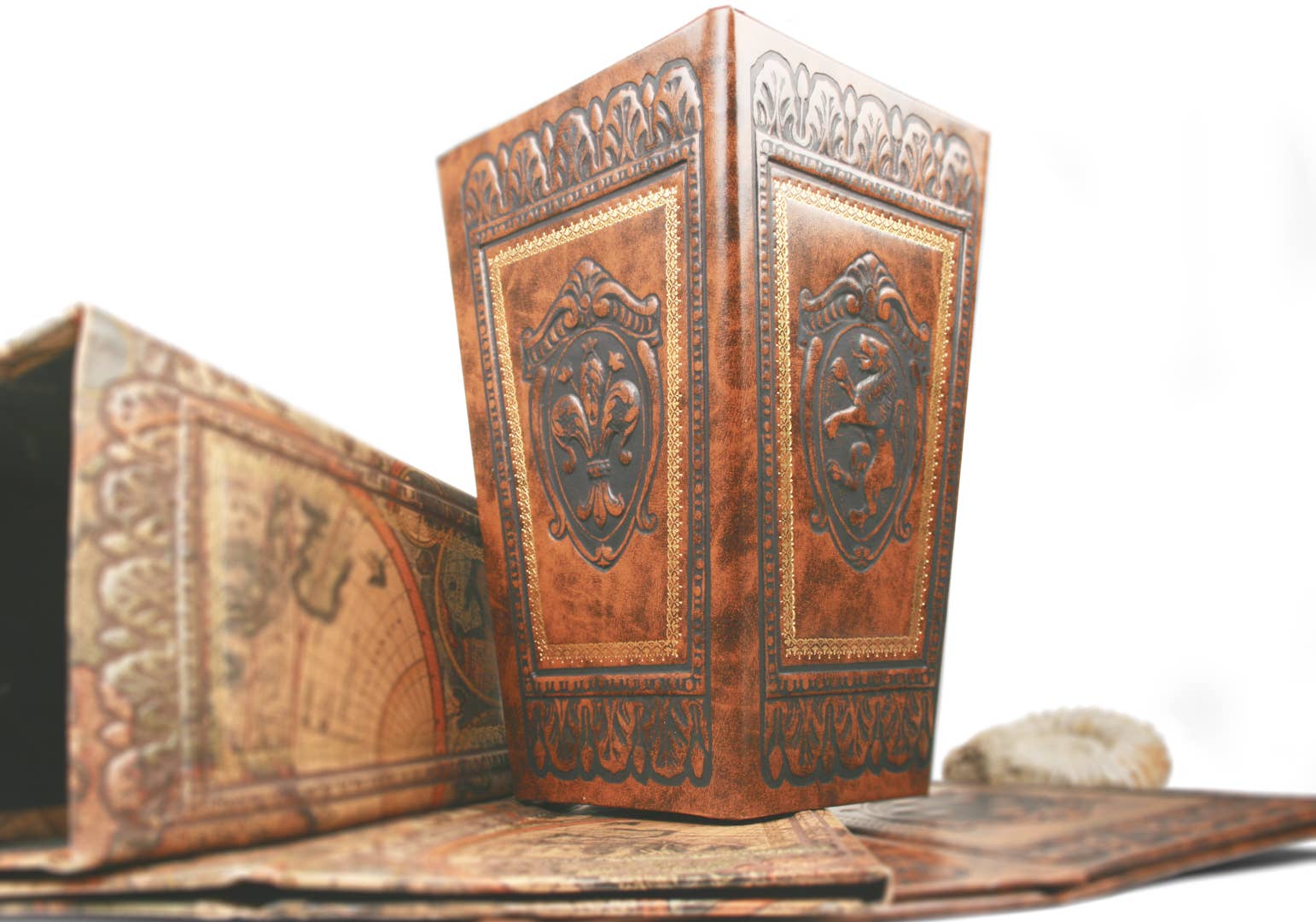 Creatico - Wholesale Trashcan/Trash Bin - LEATHERKIND Storia Regular Waste Paper Basket4