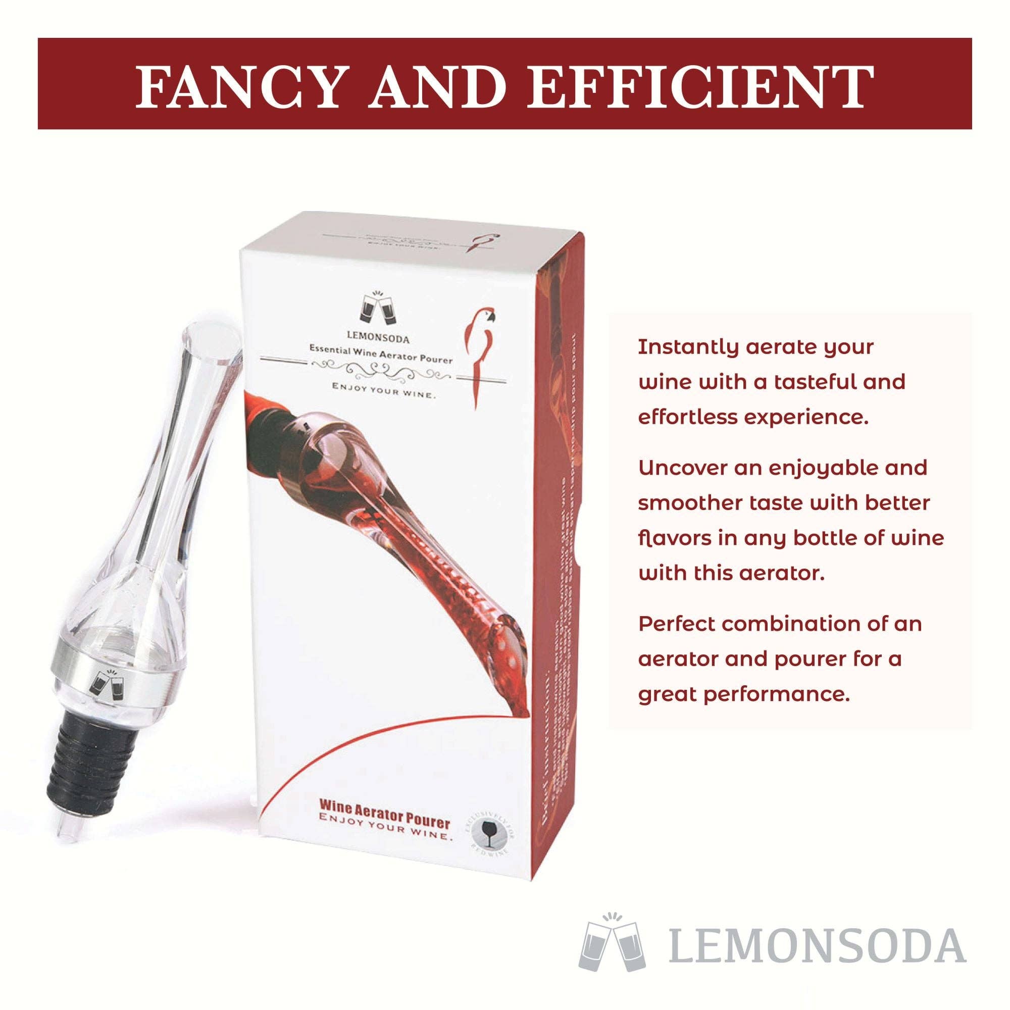 Lemonsoda - Wholesale Wine Aerator - Wine Aerator Pourer4
