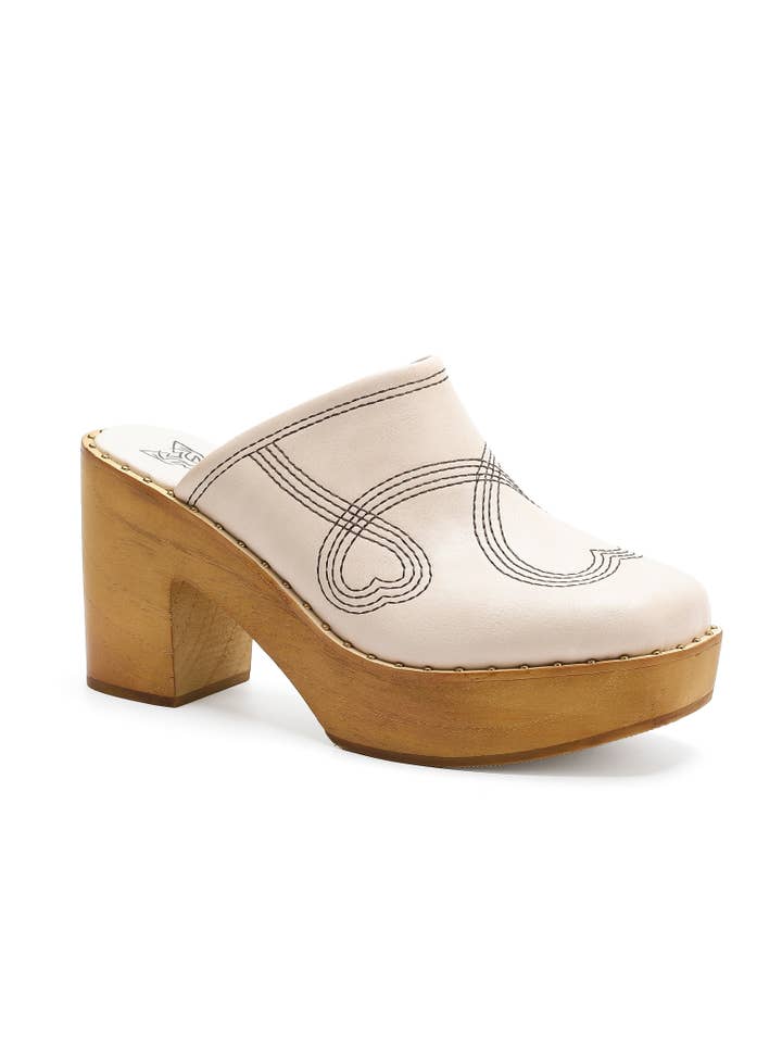 BEAST FASHION - Wholesale Platform heels – Women’s - PRESLEY-28 Retro Chic Wooden Platform Clogs18