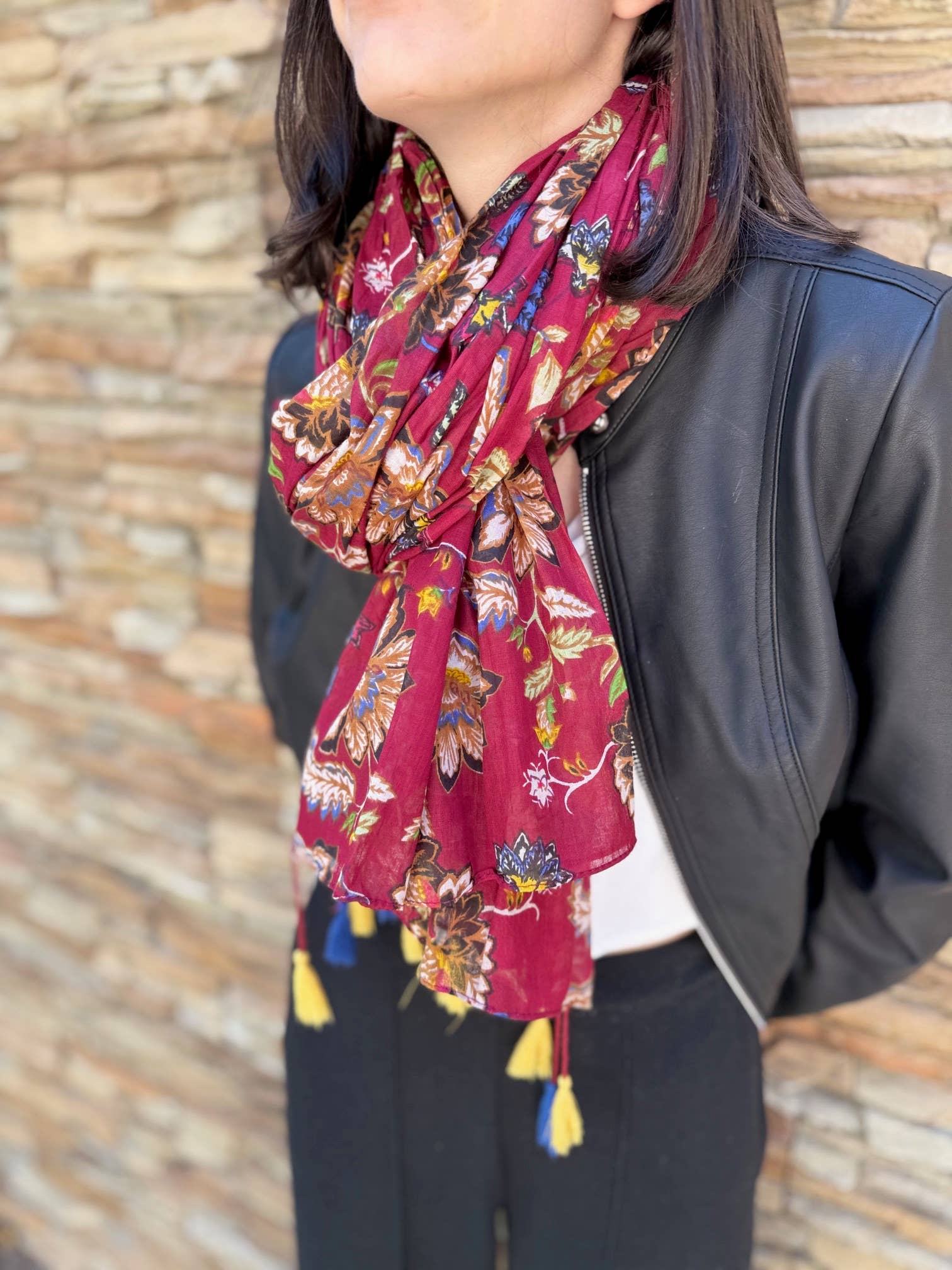 Maison Unik Accessoires - Vente Écharpe – femme - Foulard Femme - 100% coton - Accessoires de saison 1