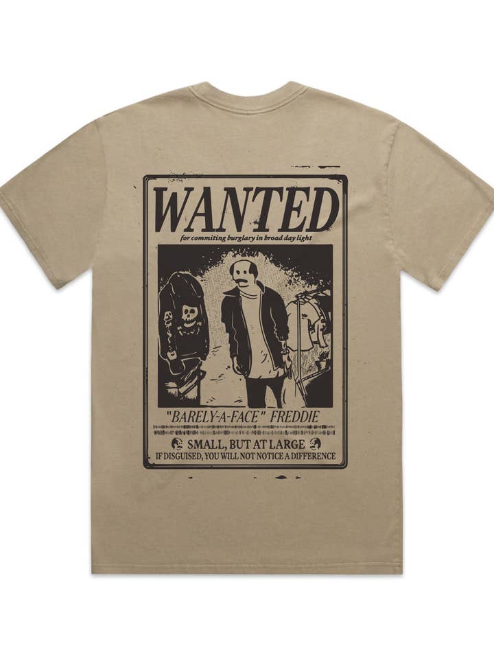 WANTED Poster Heavyweight Tee for wholesale by Vardagen
