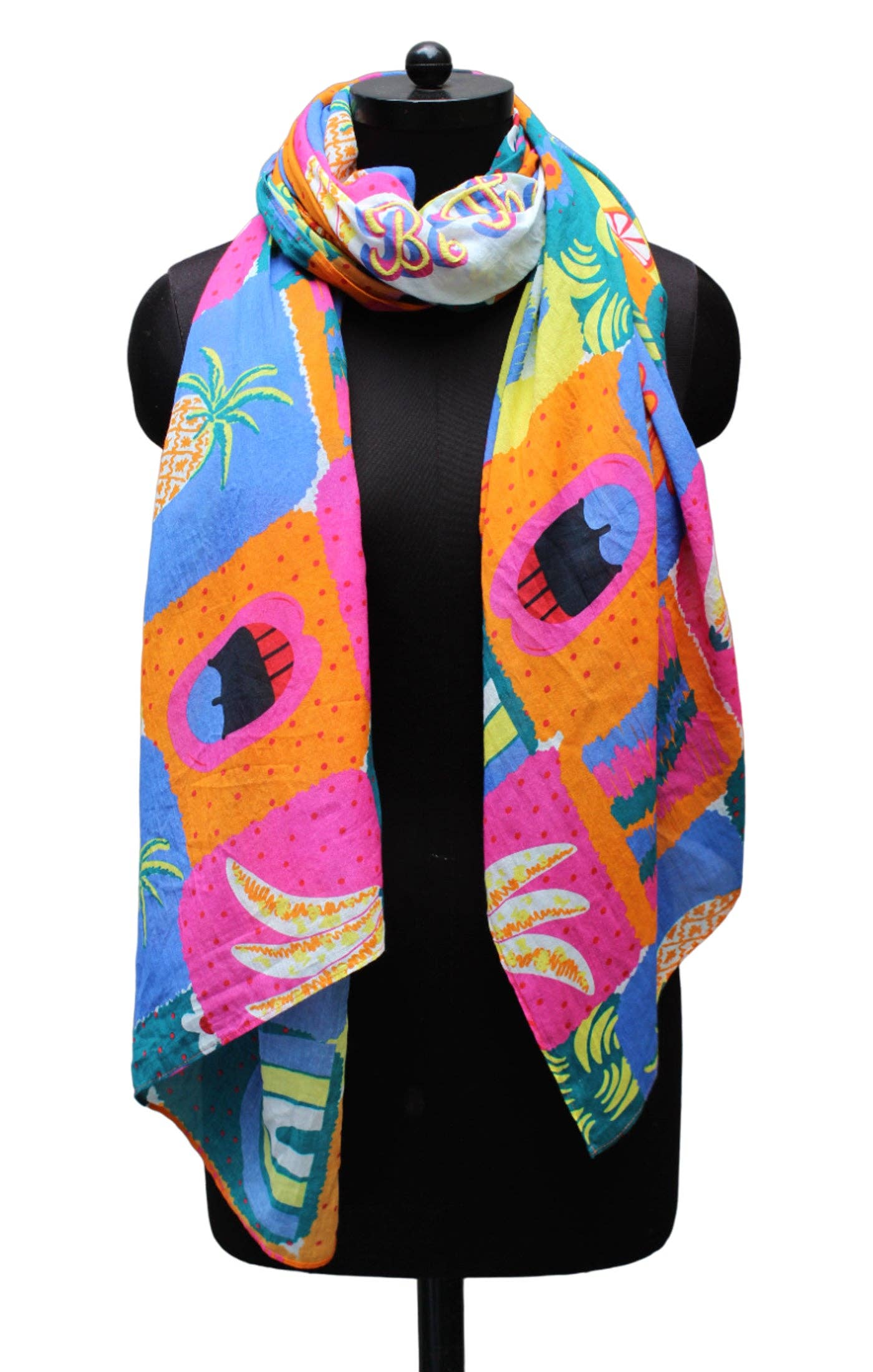 Be the Exception Multicolor Wrap - Pink Blue for wholesale on Faire1