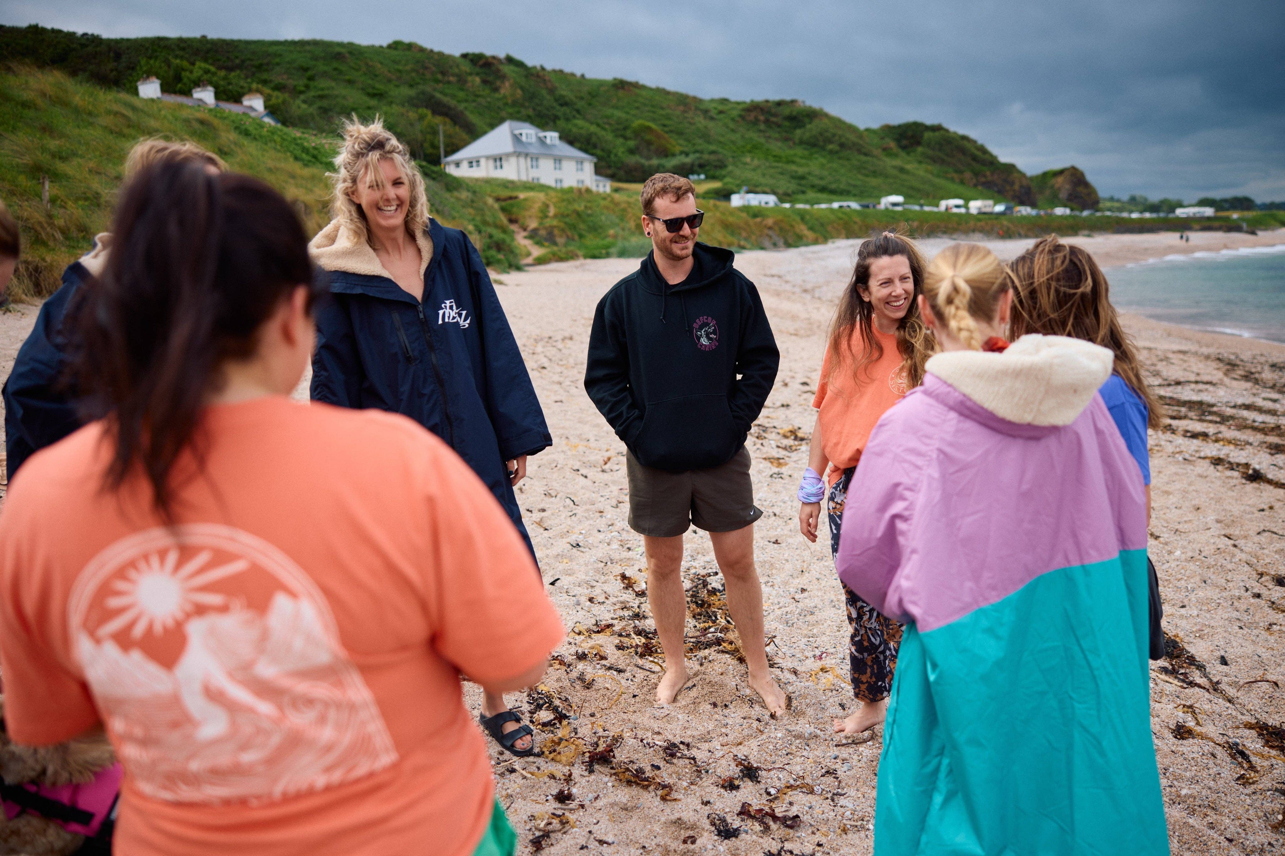 Salty Sisters - Wholesale Screen Printed T-Shirt - Women's - Long Unisex Relaxed Heavy T-shirt2