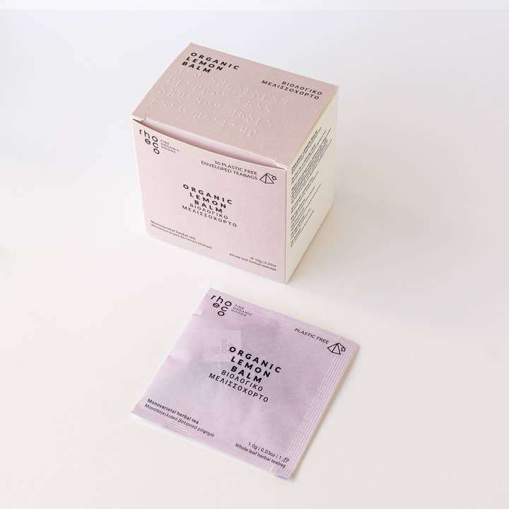 rhoeco - fine organic goods – Großhandel Teebeutel – Monovarietale Bio-Kräutertees – Kompostierbare Pyramiden-Teebeutel1