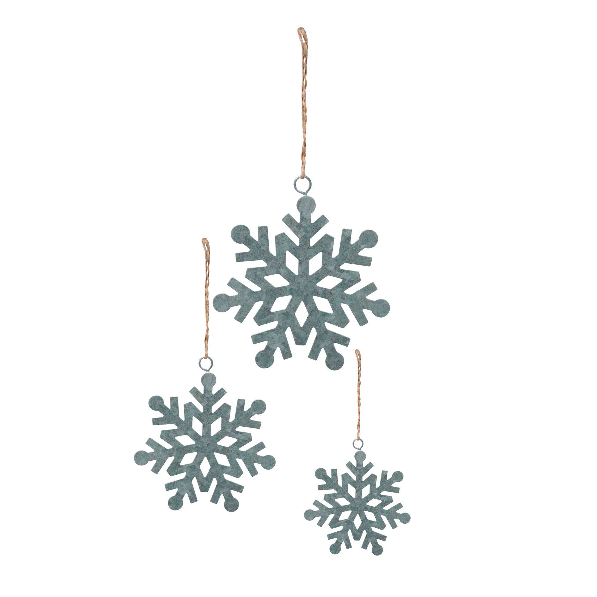 Bright Ideas - Wholesale Ornament - Sm Galvanized Snowflake Ornament1