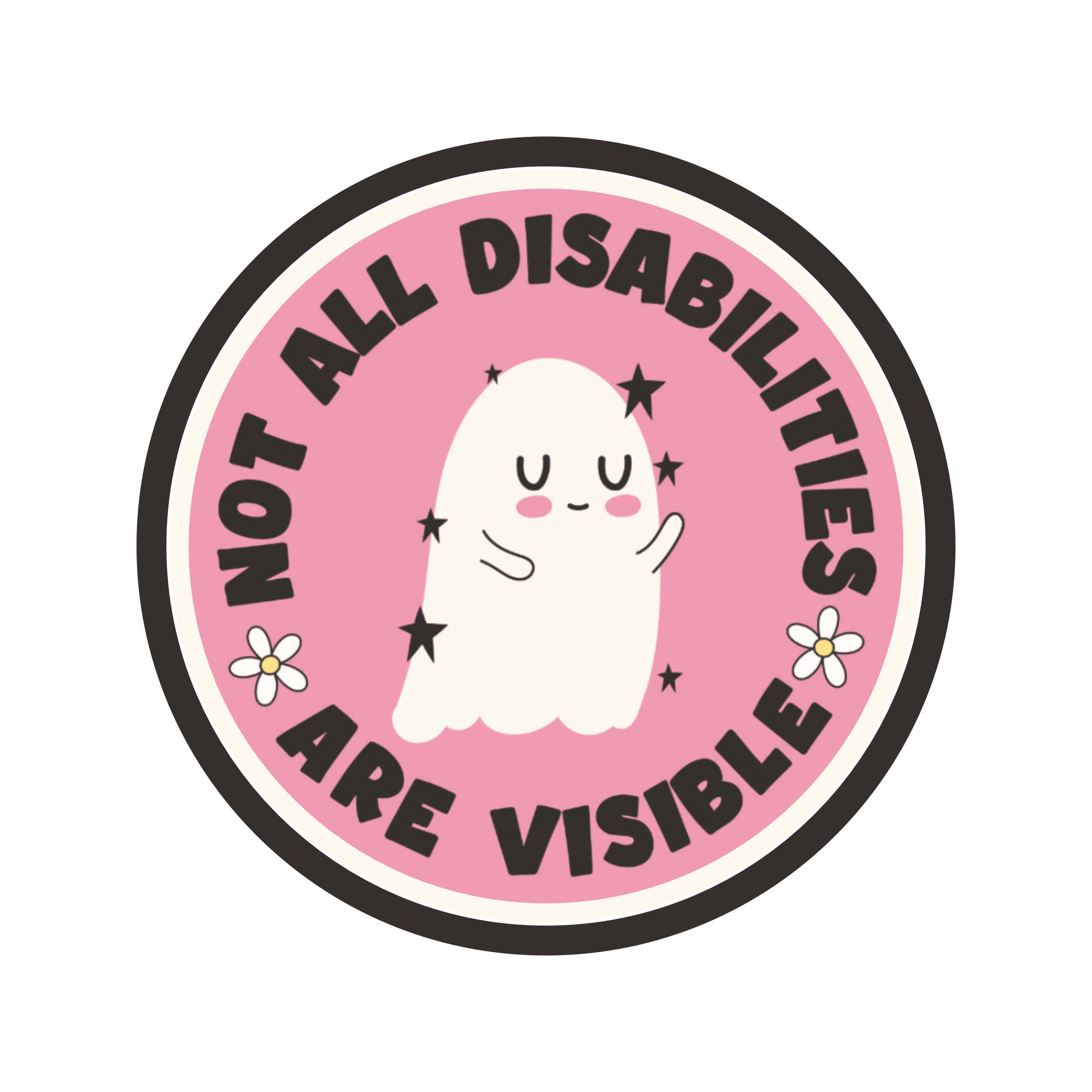 Juju and Moxie - Wholesale Sticker - Invisible Disabilities Health High Quality Vinyl Sticker
