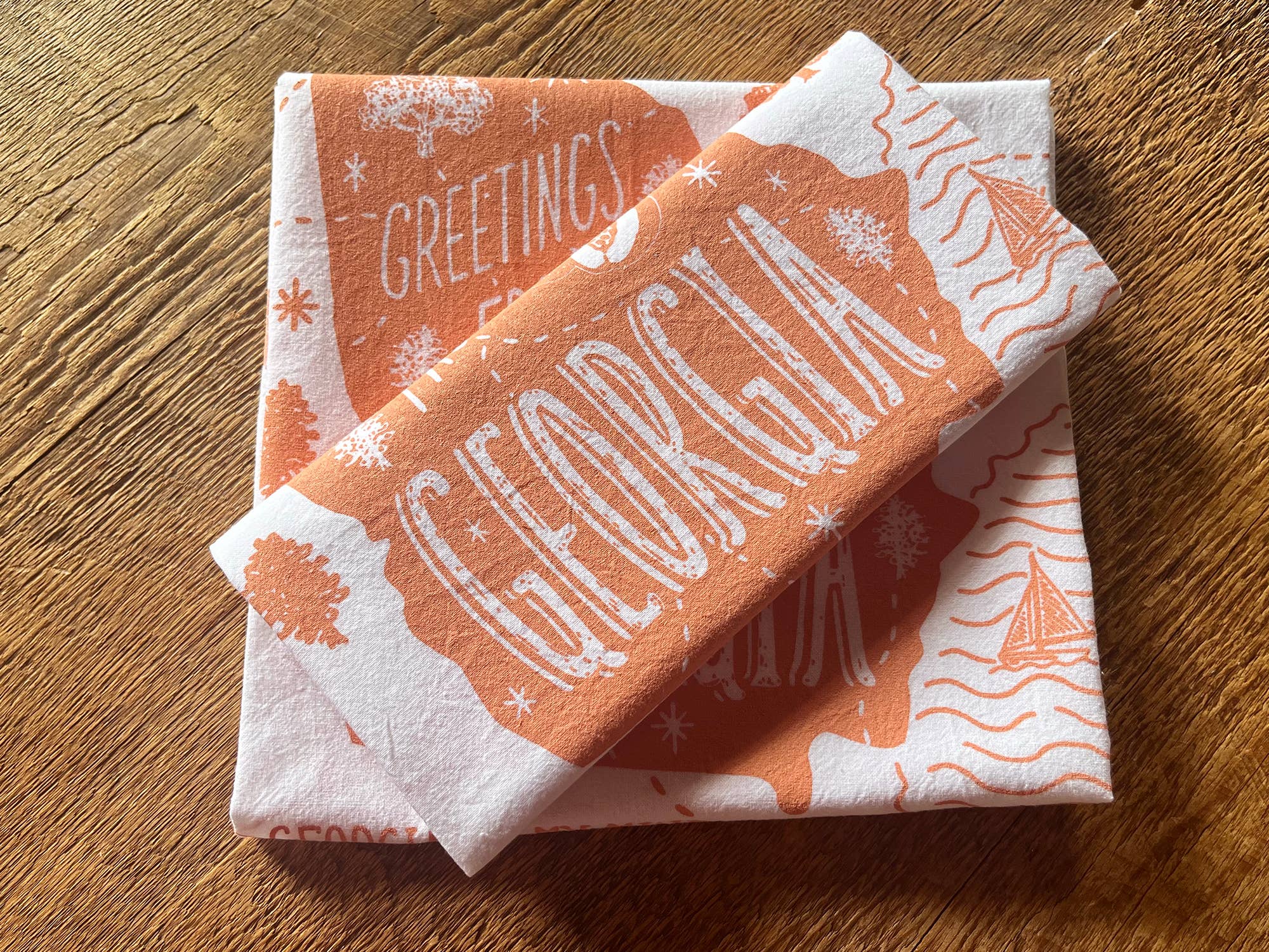 Noteworthy Paper & Press - Wholesale Tea Towel - Georgia Tea Towel2
