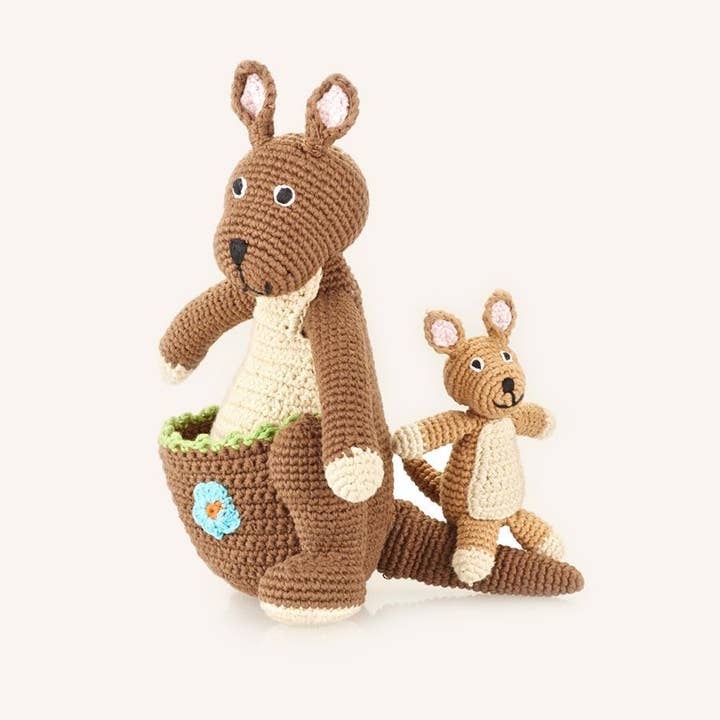 Large Kangaroo with Kid for wholesale by PebbleChild USA