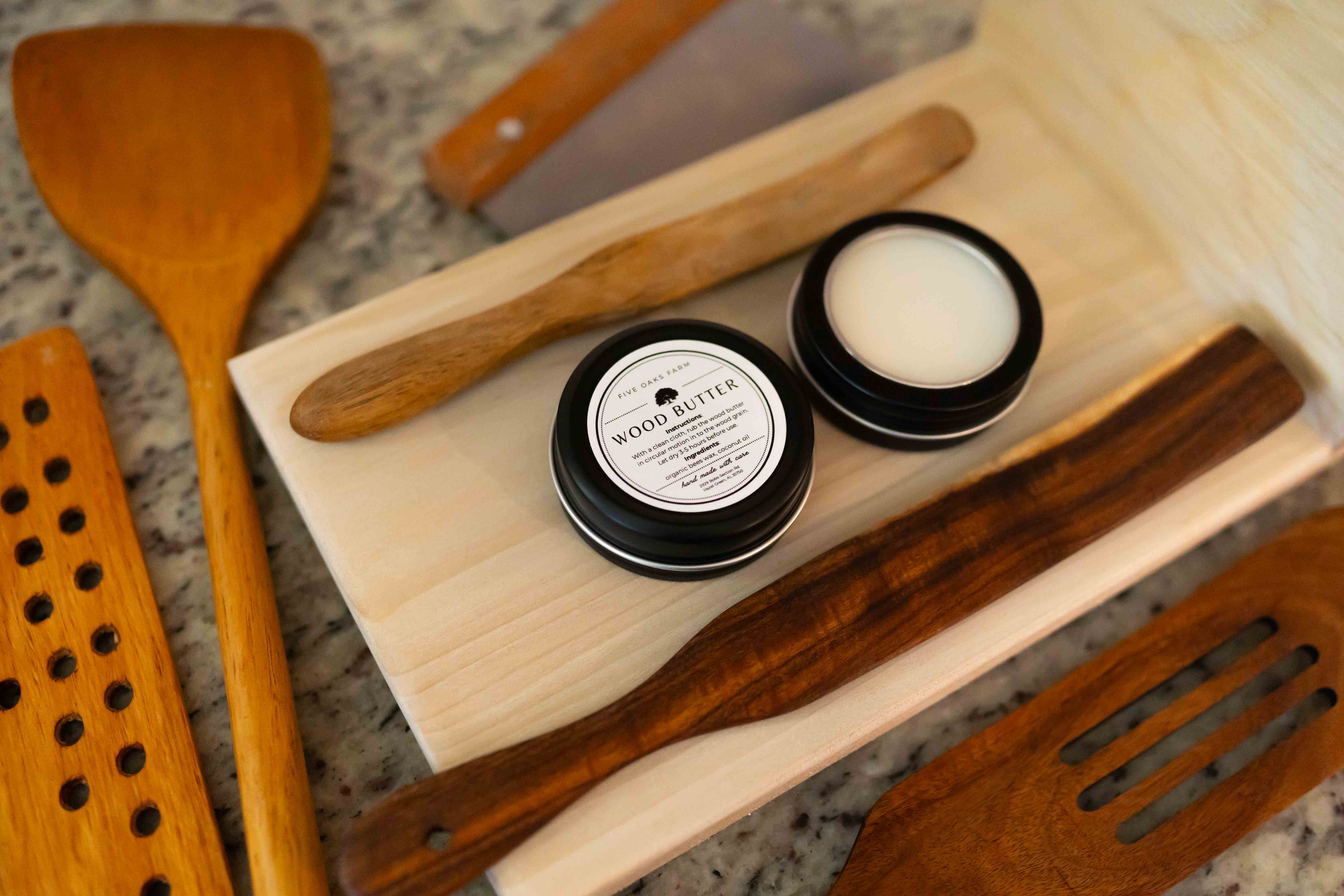 Five Oaks Farm – Wrap/saco para armazenar alimentos por atacado – Manteiga de Madeira1