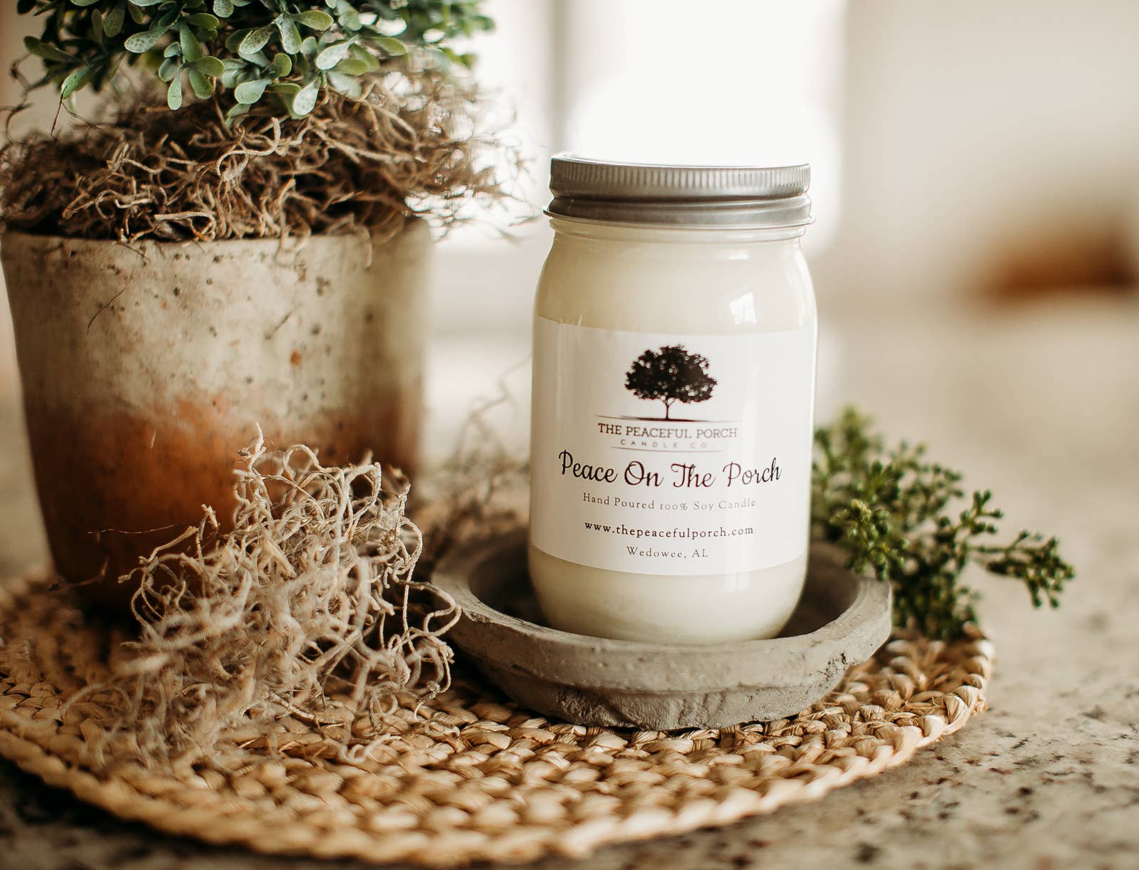 The Peaceful Porch Candle Co. , LLC - Wholesale Jar/Filled Candle - Peace On The Porch Soy Candle3