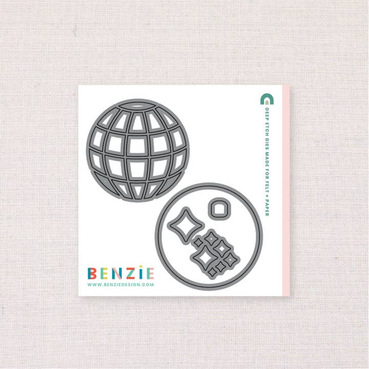 Benzie Design - Wholesale Craft Supplies - Disco Ball, Deep Etch Die1
