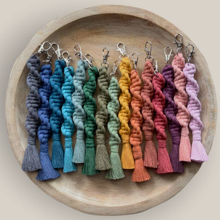 Macrame keychains and other Purchase Wholesale filo macrame. Free Returns & Net 60 Terms on Faire trending on Faire.