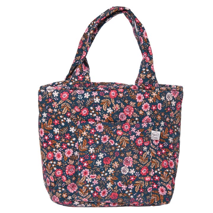 Isoliertasche für das Mittagessen - Samt mit kleinen Blumen für den Großhandel von Poule House