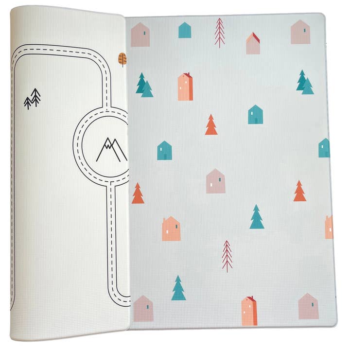 Little Bot Baby Play Mat (Ofie mat, boho town + country road nordic) for wholesale by Little Bot