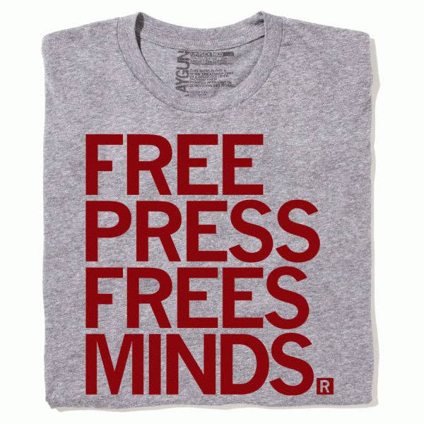 Free Press Frees Minds (R) for wholesale by RAYGUN