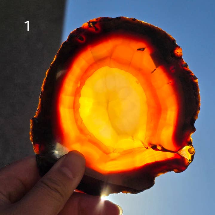 Rock Paradise – wholesale Spiritual stone/crystal – Iris Agate Crystal Slice - You Choose