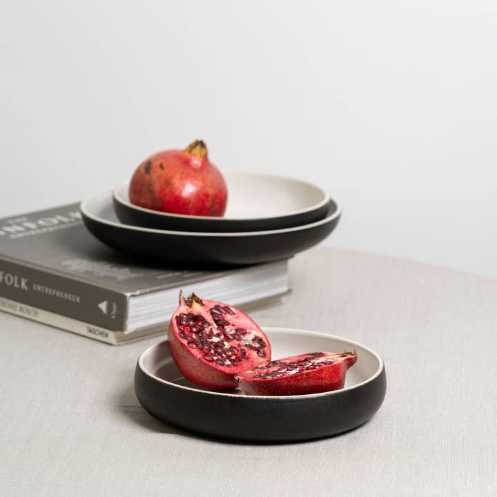 GHARYAN Stoneware & More - Vendita all'ingrosso Piatti da insalata - Piatto per pasta e insalata in gres | Edan 7.9"