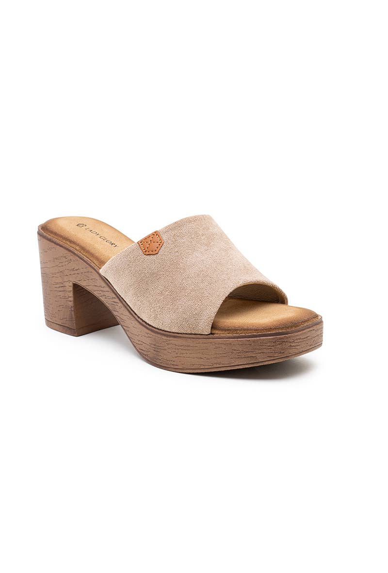 LADY GLORY – wholesale Mules – Women’s – Block-heeled mules with wooden sole2