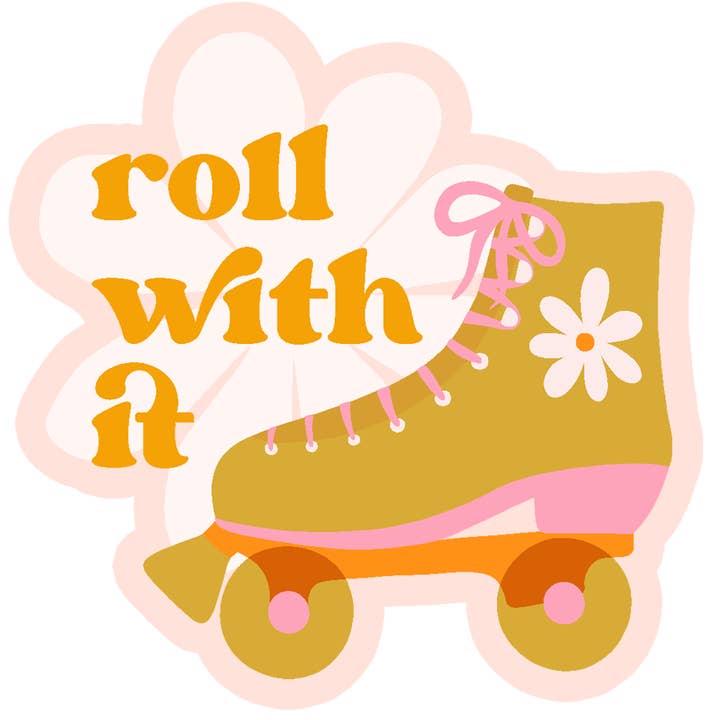Alicia Bruce Creative - Wholesale Sticker - Roll With It Vinyl Sticker1