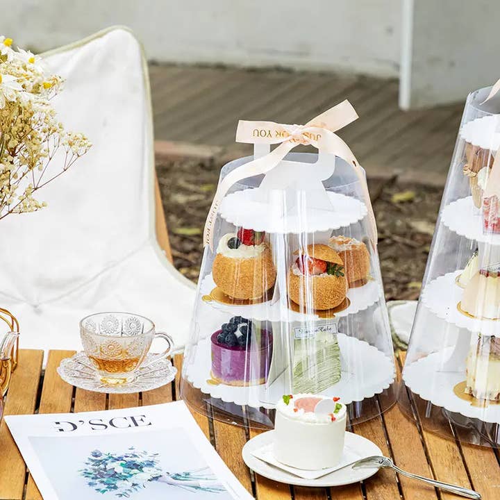 Elegant Design Supply - Wholesale Cake Stand - 2 Tiers Round Bakery / Cupcakes Dessert Stand