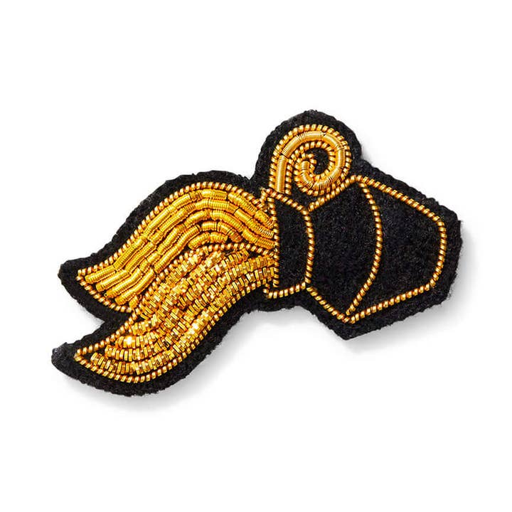 Håndbroderet broche - Vandmanden for engroshandel hos Macon & Lesquoy