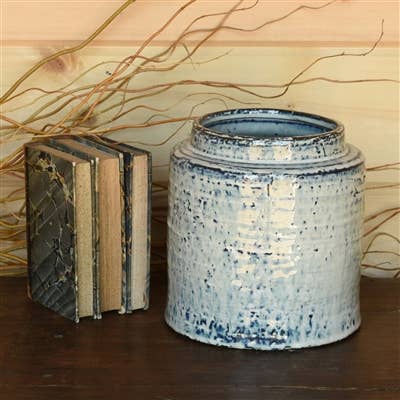 HomArt - Vendita all'ingrosso Barattoli decorativi - Toku Cock, Ceramica - Indaco3